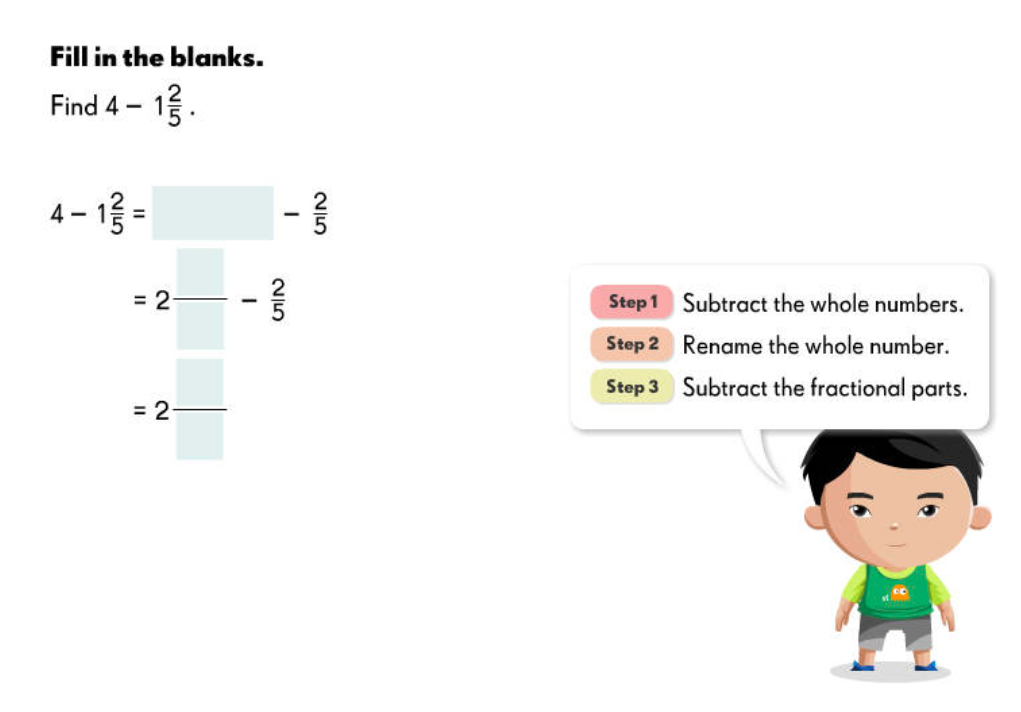 Guided exercise on Fraction 